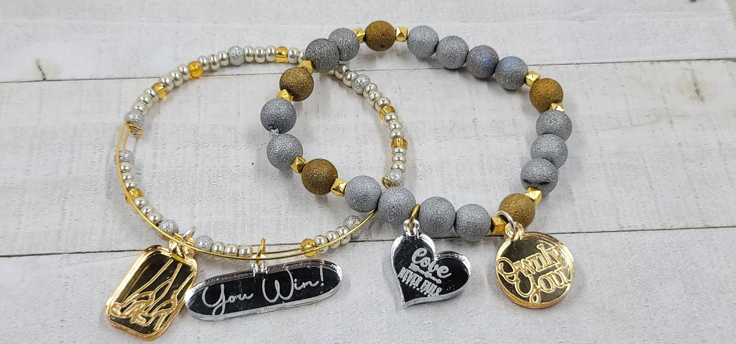 Silver n Gold Stack Set