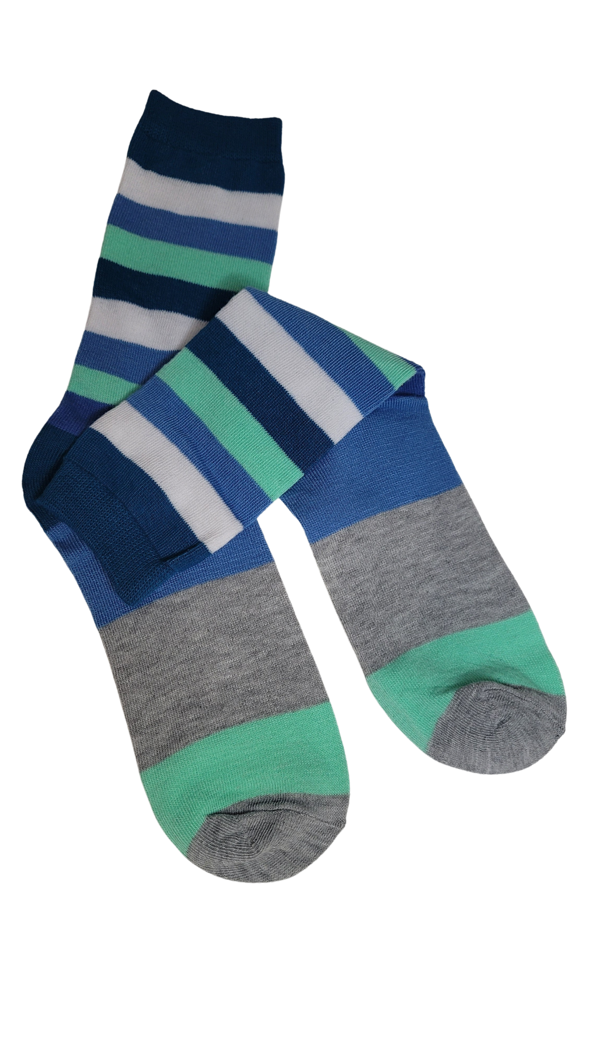 Summer Blues Thick Line Sock