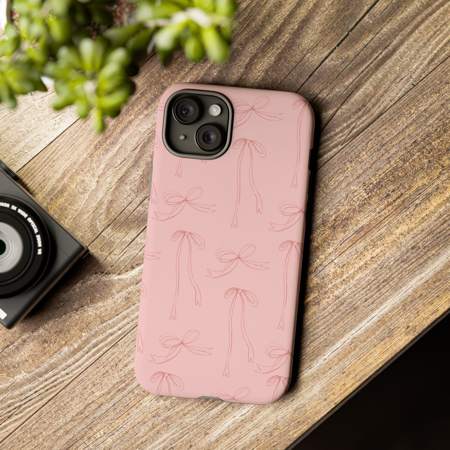 Chic Phone Case with Elegant Bow Design, Stylish Phone Cover, Trendy Accessory for Girls, Birthday Gift, Cute Tech Decor, Protective Case