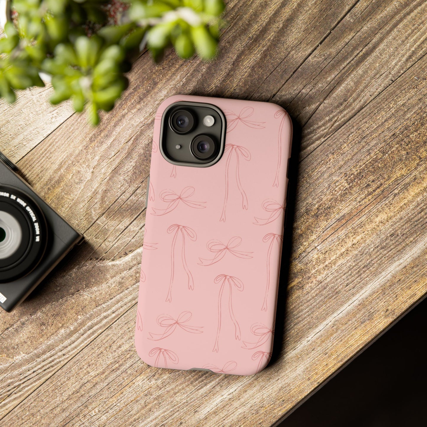 Chic Phone Case with Elegant Bow Design, Stylish Phone Cover, Trendy Accessory for Girls, Birthday Gift, Cute Tech Decor, Protective Case