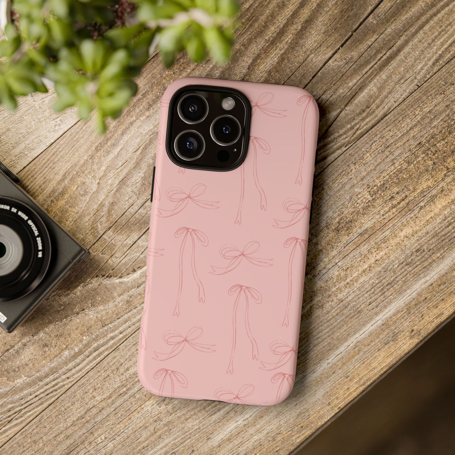 Chic Phone Case with Elegant Bow Design, Stylish Phone Cover, Trendy Accessory for Girls, Birthday Gift, Cute Tech Decor, Protective Case
