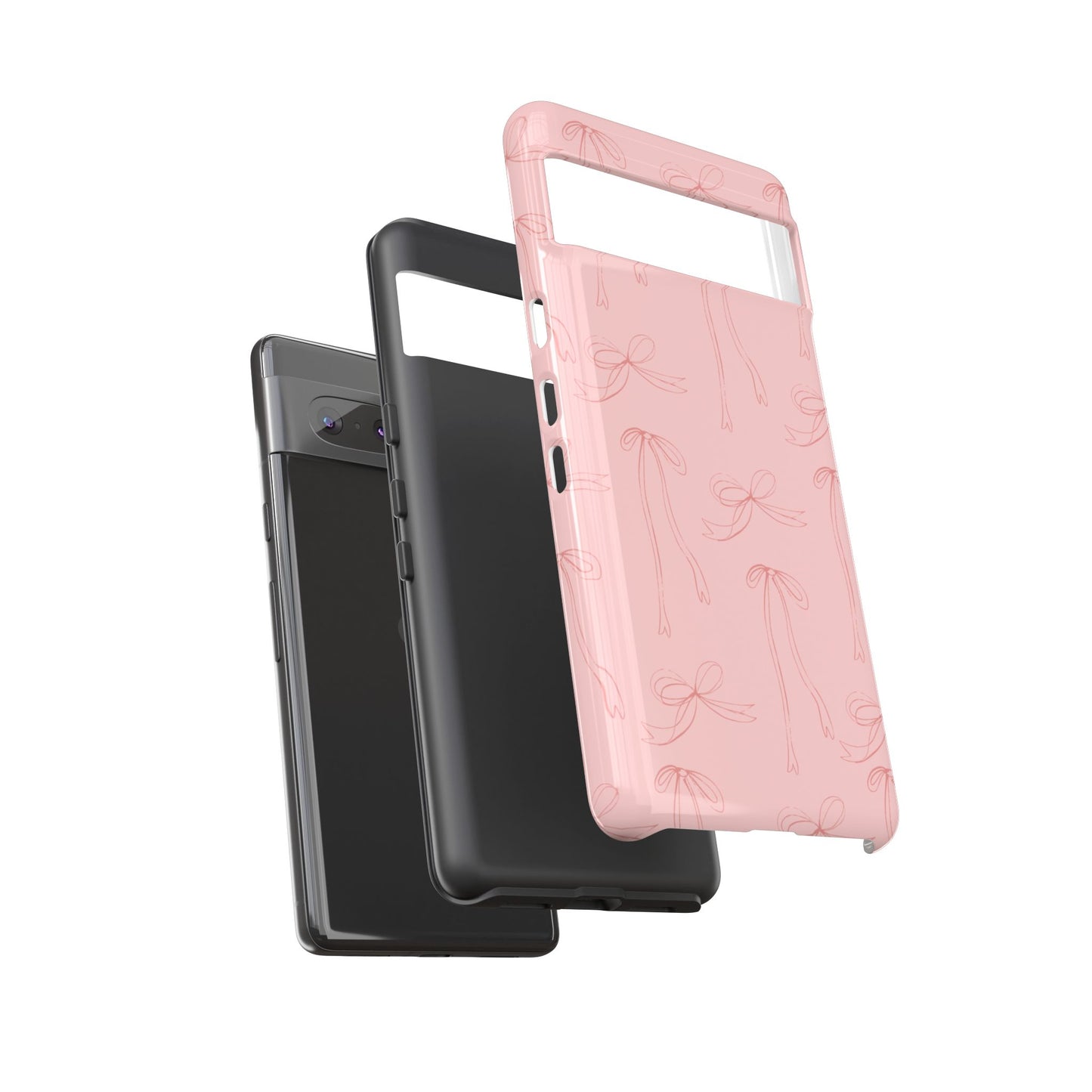 Chic Phone Case with Elegant Bow Design, Stylish Phone Cover, Trendy Accessory for Girls, Birthday Gift, Cute Tech Decor, Protective Case