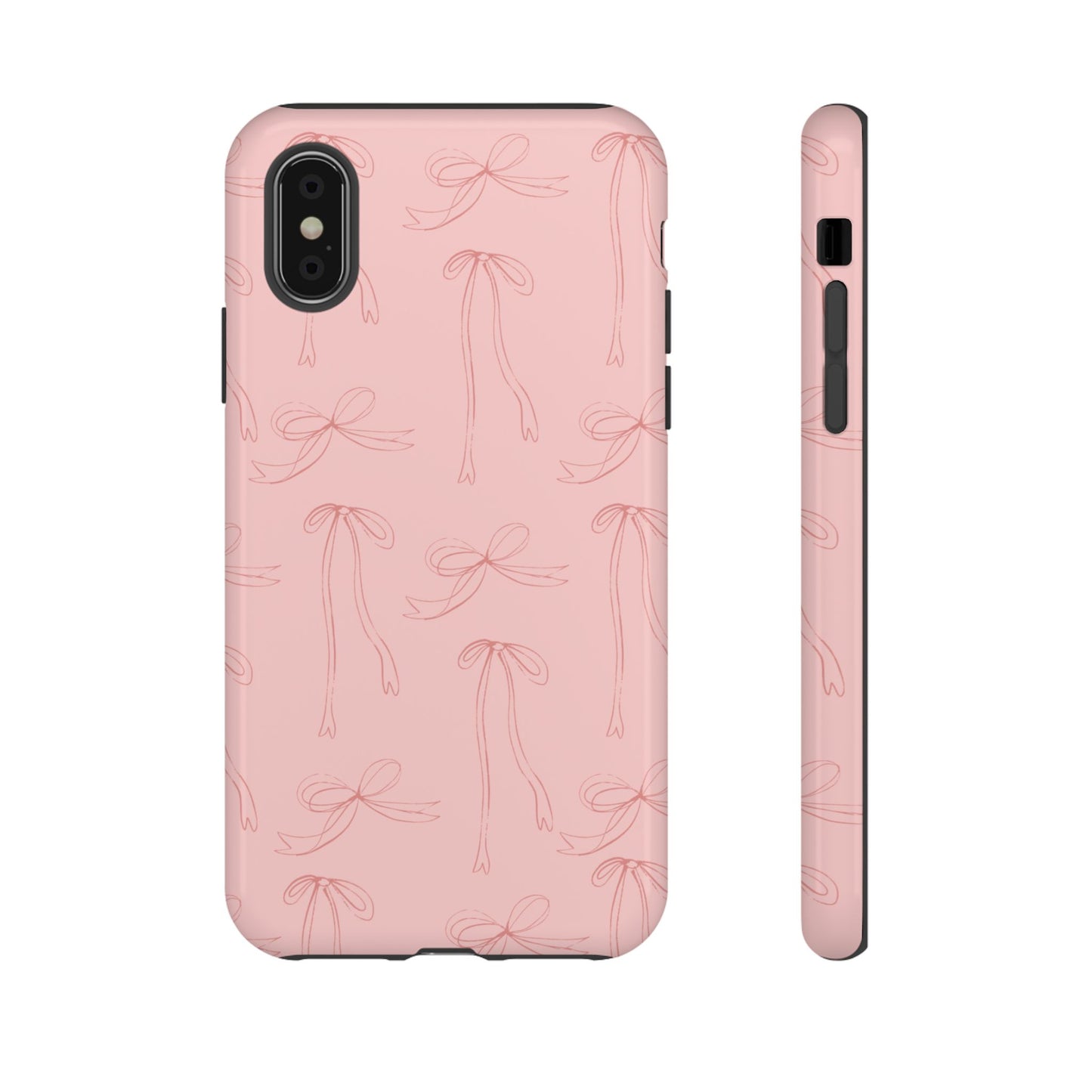 Chic Phone Case with Elegant Bow Design, Stylish Phone Cover, Trendy Accessory for Girls, Birthday Gift, Cute Tech Decor, Protective Case