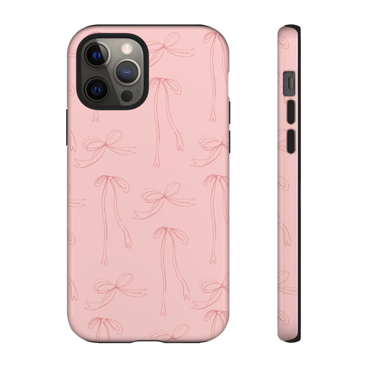 Chic Phone Case with Elegant Bow Design, Stylish Phone Cover, Trendy Accessory for Girls, Birthday Gift, Cute Tech Decor, Protective Case
