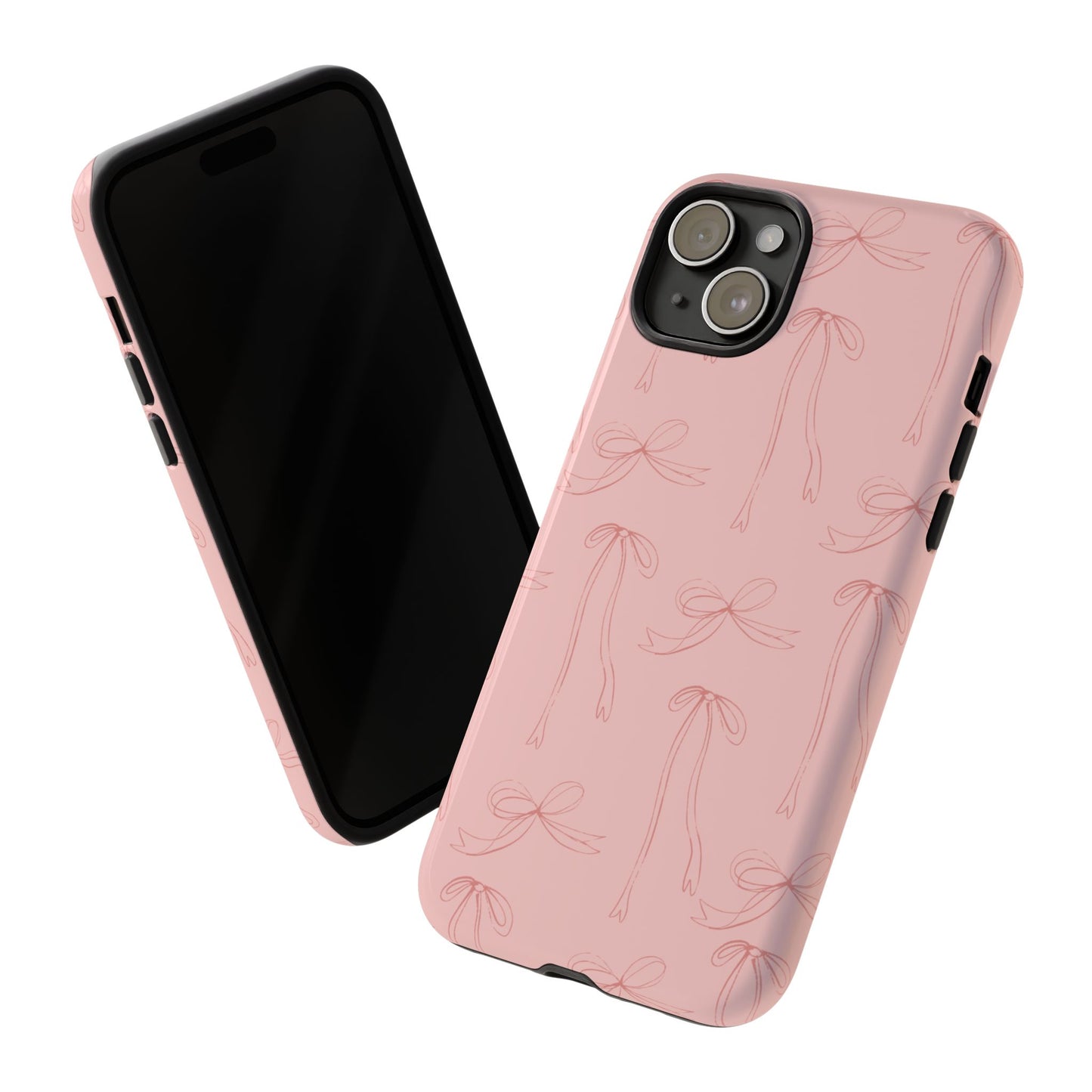 Chic Phone Case with Elegant Bow Design, Stylish Phone Cover, Trendy Accessory for Girls, Birthday Gift, Cute Tech Decor, Protective Case