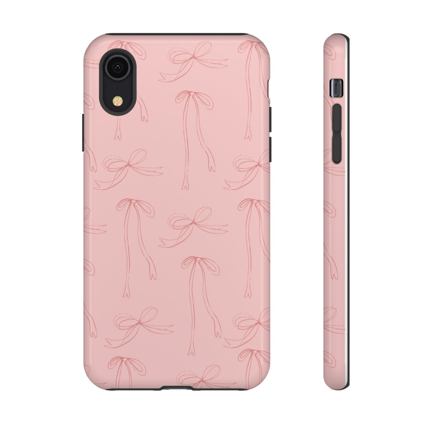 Chic Phone Case with Elegant Bow Design, Stylish Phone Cover, Trendy Accessory for Girls, Birthday Gift, Cute Tech Decor, Protective Case