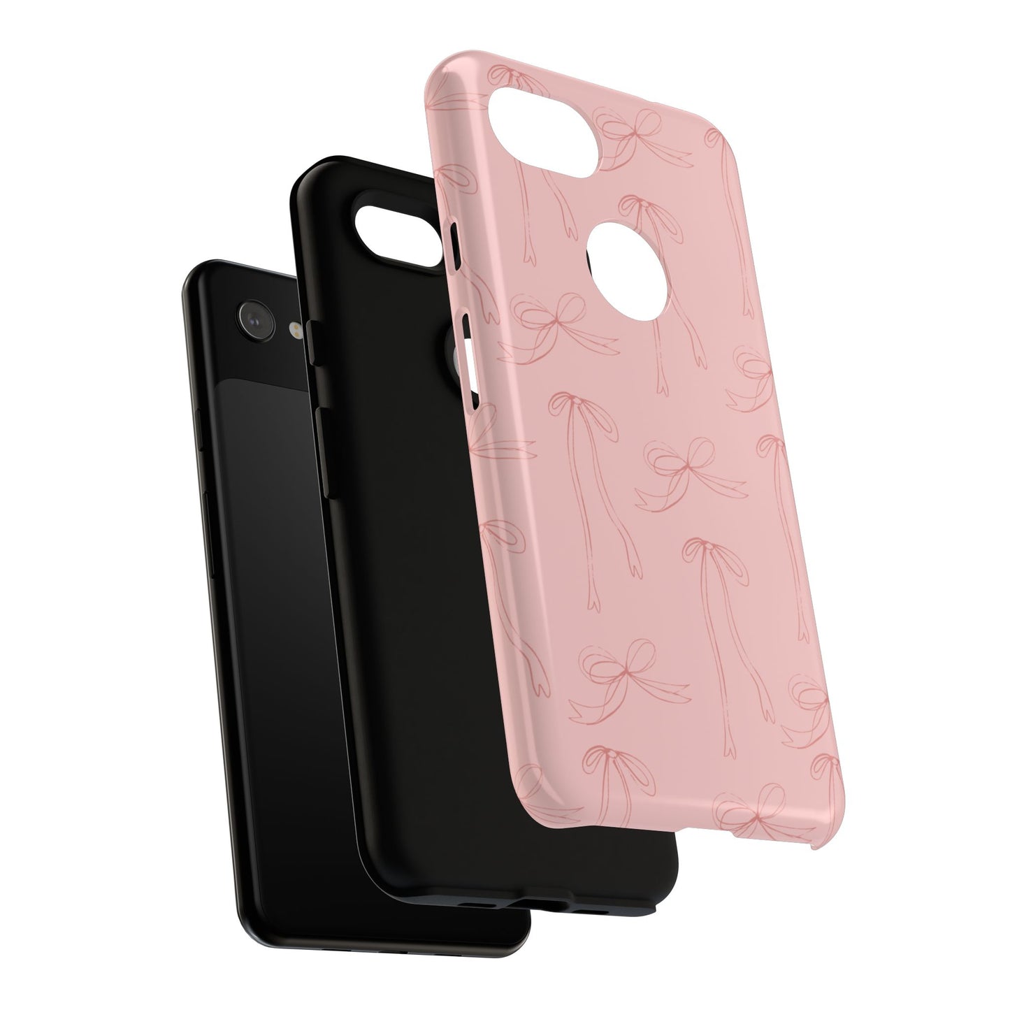 Chic Phone Case with Elegant Bow Design, Stylish Phone Cover, Trendy Accessory for Girls, Birthday Gift, Cute Tech Decor, Protective Case