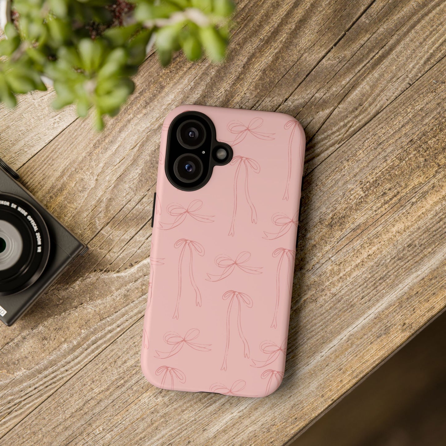 Chic Phone Case with Elegant Bow Design, Stylish Phone Cover, Trendy Accessory for Girls, Birthday Gift, Cute Tech Decor, Protective Case