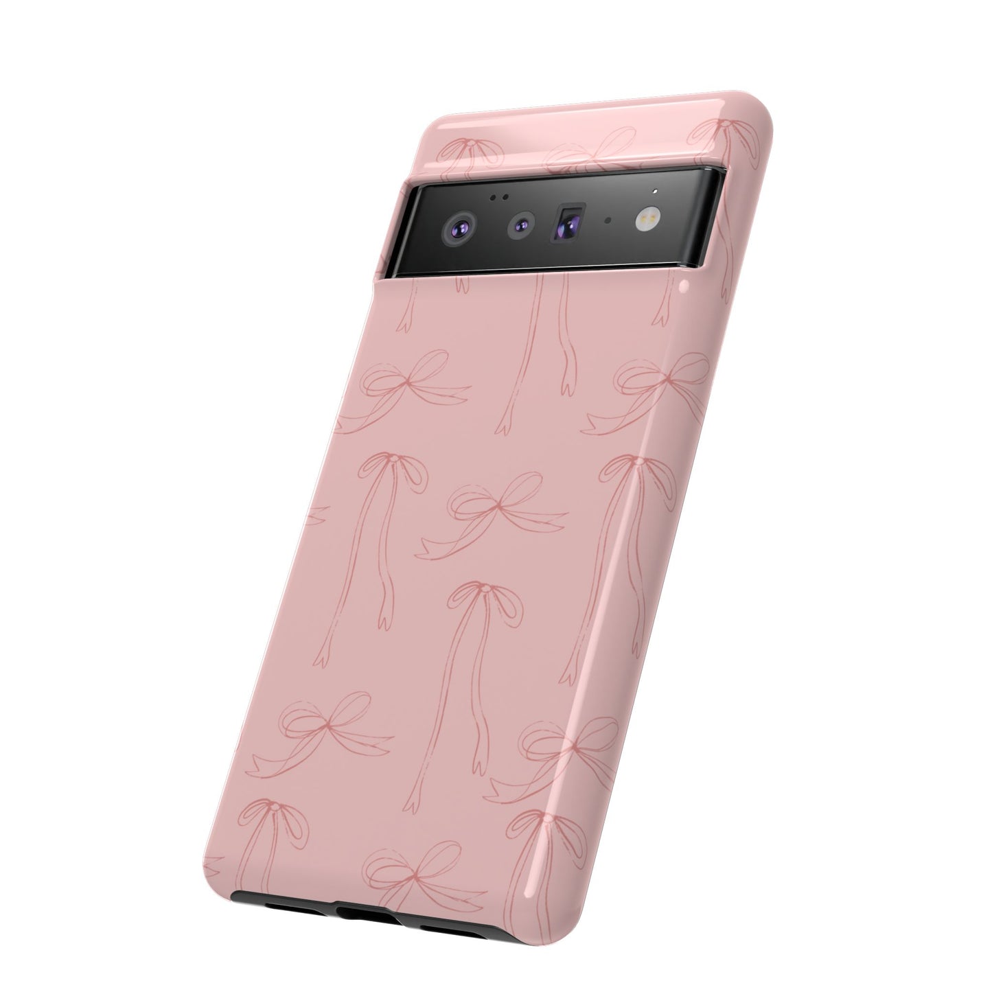 Chic Phone Case with Elegant Bow Design, Stylish Phone Cover, Trendy Accessory for Girls, Birthday Gift, Cute Tech Decor, Protective Case
