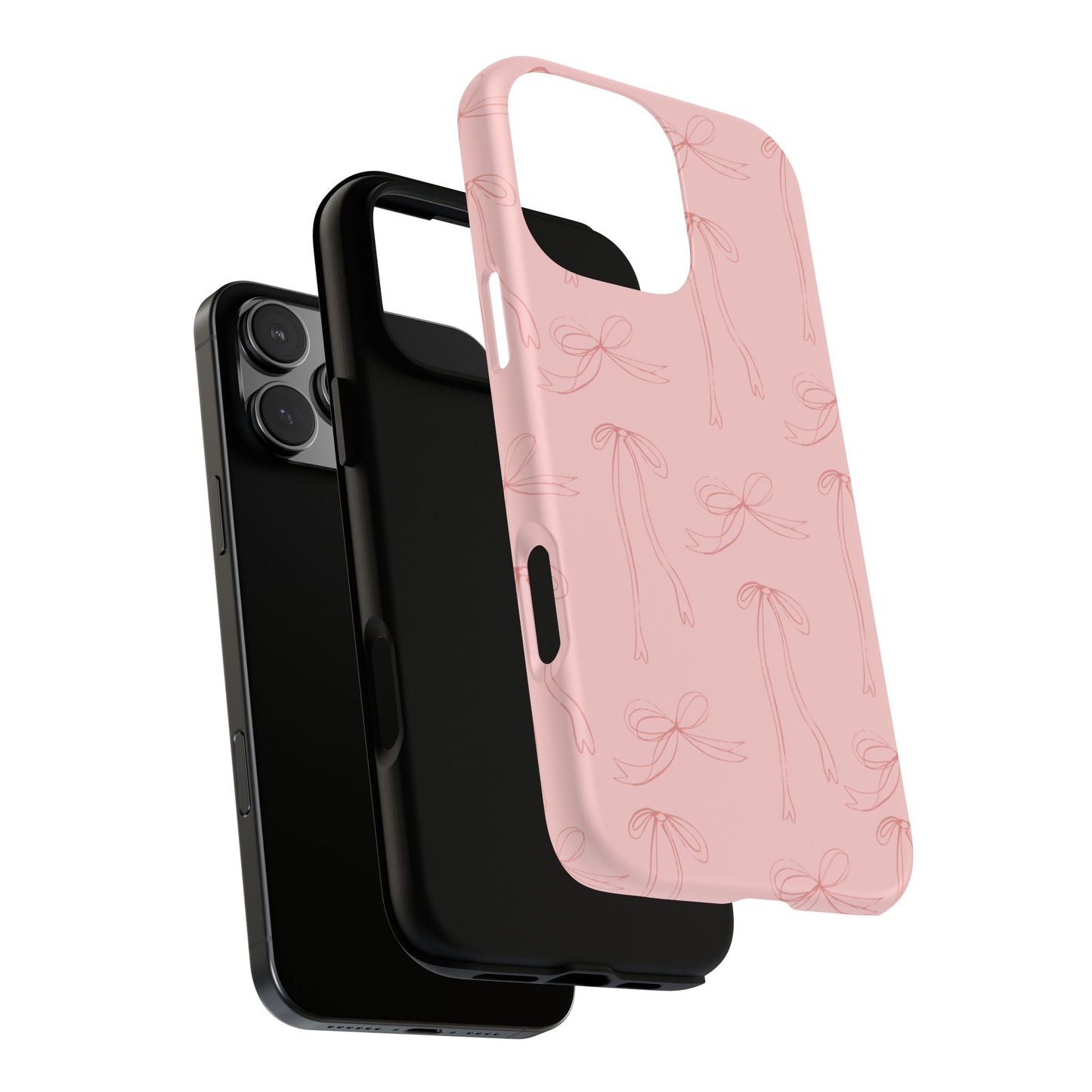 Chic Phone Case with Elegant Bow Design, Stylish Phone Cover, Trendy Accessory for Girls, Birthday Gift, Cute Tech Decor, Protective Case