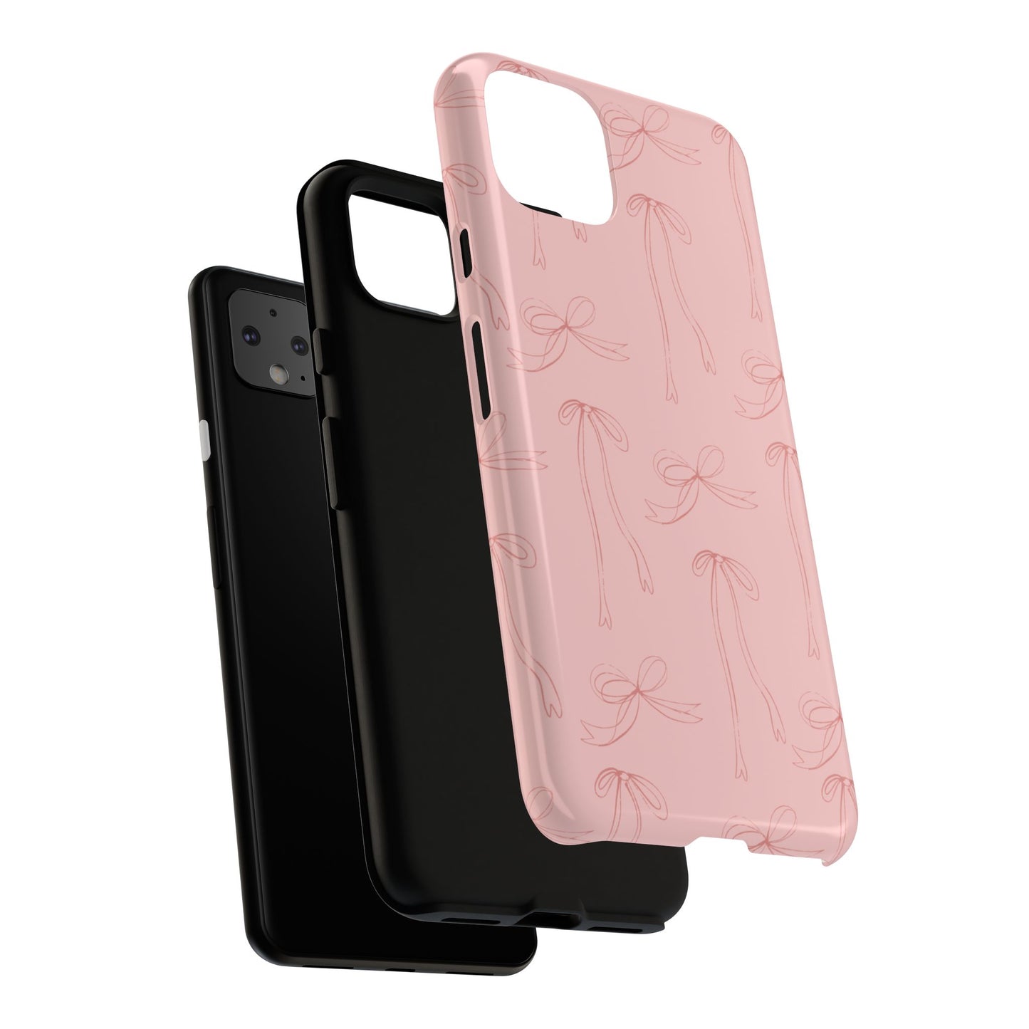 Chic Phone Case with Elegant Bow Design, Stylish Phone Cover, Trendy Accessory for Girls, Birthday Gift, Cute Tech Decor, Protective Case
