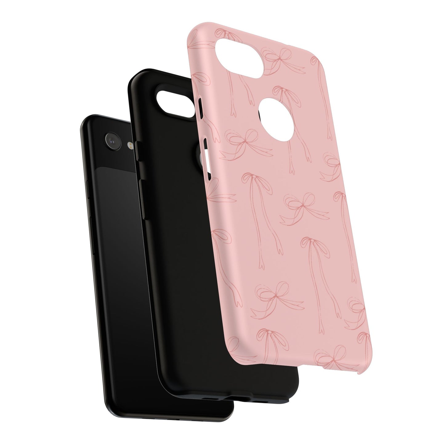 Chic Phone Case with Elegant Bow Design, Stylish Phone Cover, Trendy Accessory for Girls, Birthday Gift, Cute Tech Decor, Protective Case