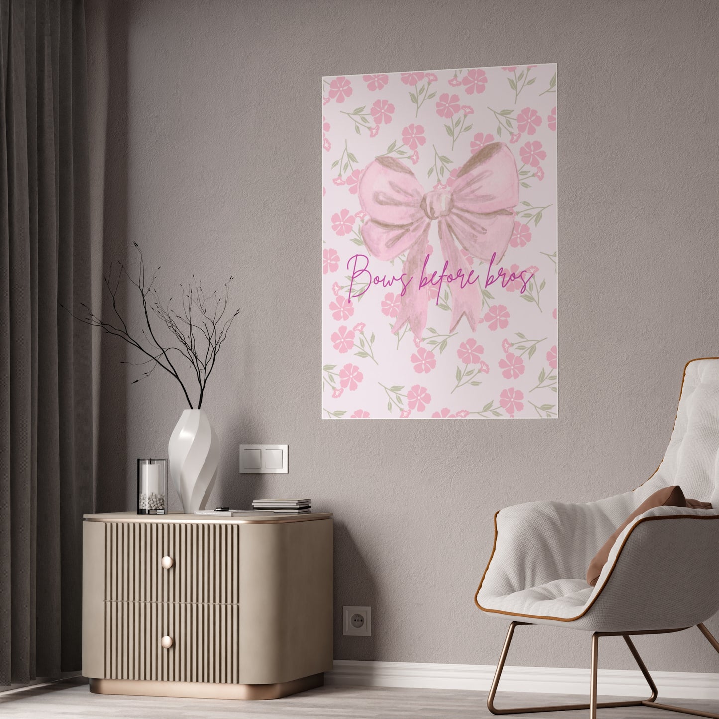 Chic Wall Art Print, Feminine Decor, Home Office Decor, Gift for Her, Inspirational Quote Print