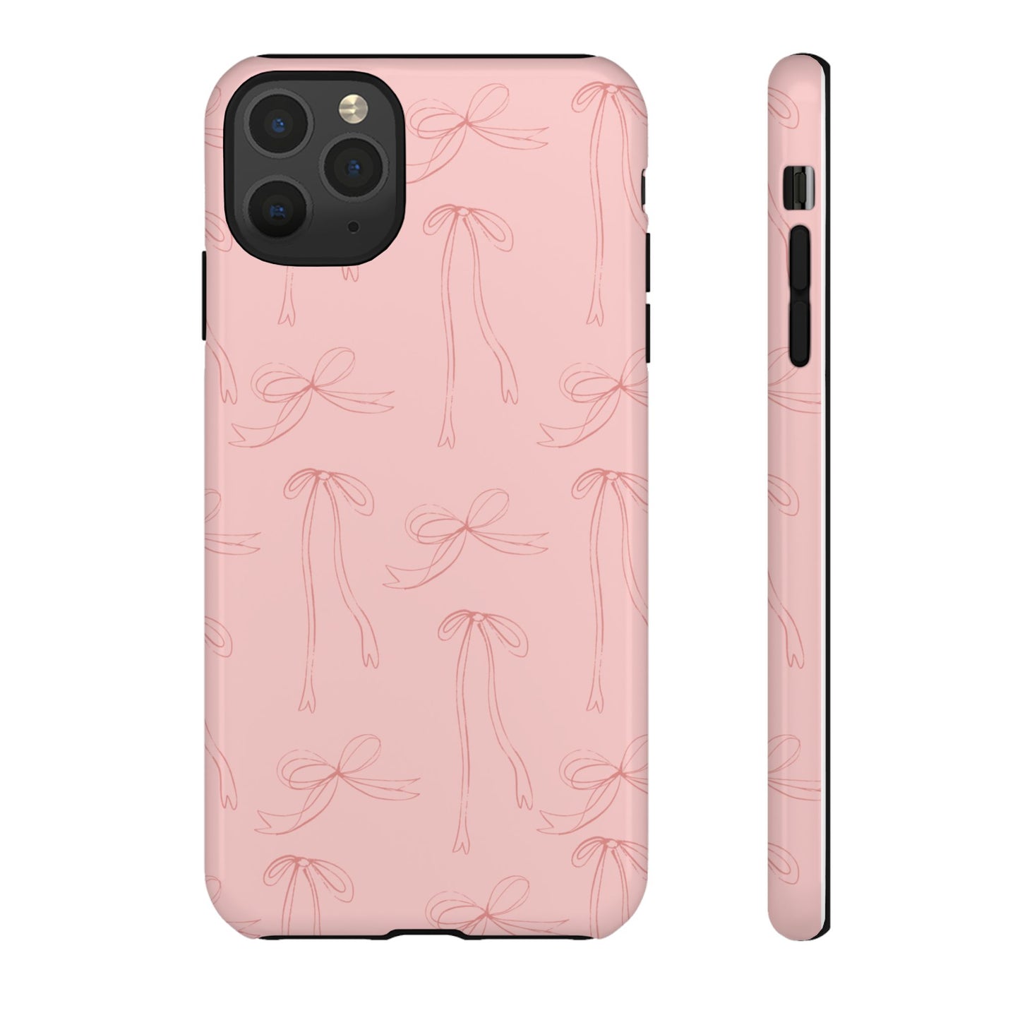 Chic Phone Case with Elegant Bow Design, Stylish Phone Cover, Trendy Accessory for Girls, Birthday Gift, Cute Tech Decor, Protective Case