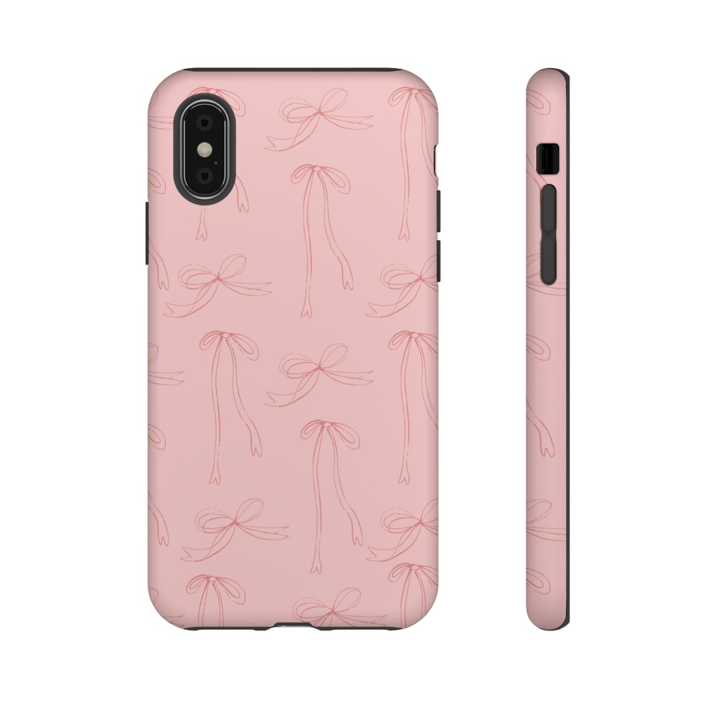Chic Phone Case with Elegant Bow Design, Stylish Phone Cover, Trendy Accessory for Girls, Birthday Gift, Cute Tech Decor, Protective Case