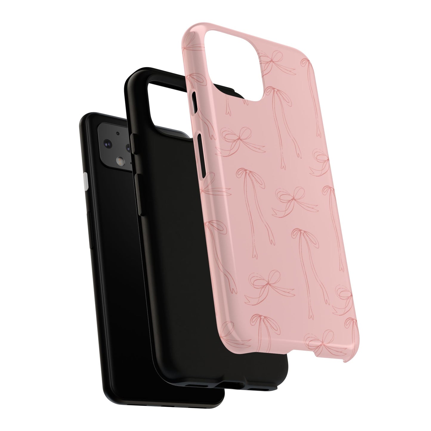Chic Phone Case with Elegant Bow Design, Stylish Phone Cover, Trendy Accessory for Girls, Birthday Gift, Cute Tech Decor, Protective Case