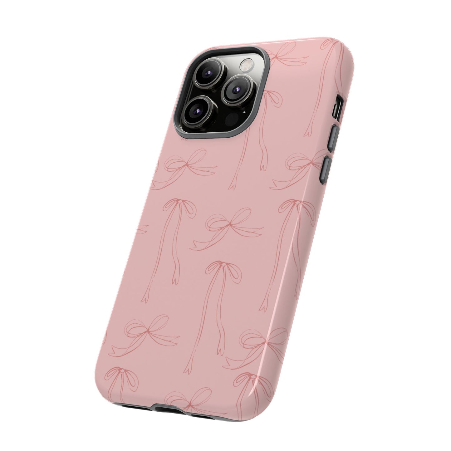 Chic Phone Case with Elegant Bow Design, Stylish Phone Cover, Trendy Accessory for Girls, Birthday Gift, Cute Tech Decor, Protective Case