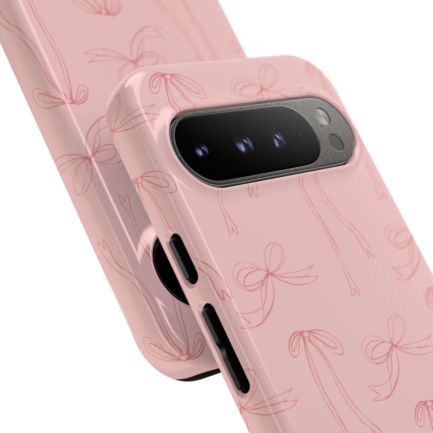 Chic Phone Case with Elegant Bow Design, Stylish Phone Cover, Trendy Accessory for Girls, Birthday Gift, Cute Tech Decor, Protective Case