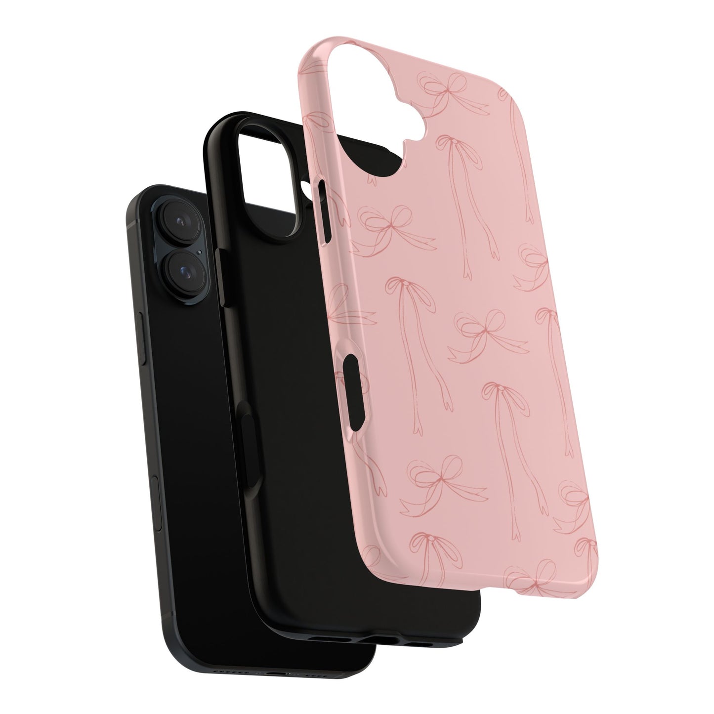 Chic Phone Case with Elegant Bow Design, Stylish Phone Cover, Trendy Accessory for Girls, Birthday Gift, Cute Tech Decor, Protective Case