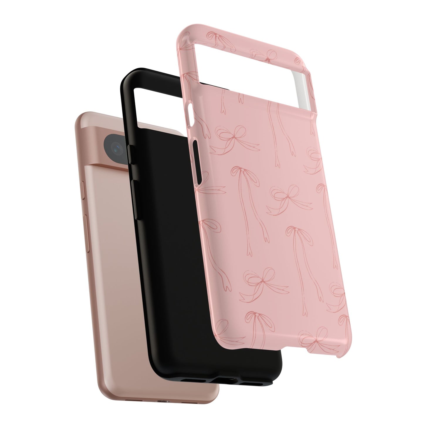 Chic Phone Case with Elegant Bow Design, Stylish Phone Cover, Trendy Accessory for Girls, Birthday Gift, Cute Tech Decor, Protective Case