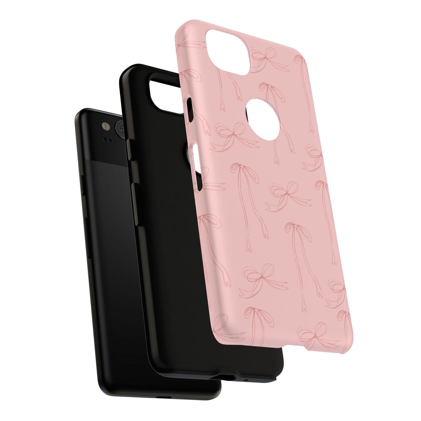 Chic Phone Case with Elegant Bow Design, Stylish Phone Cover, Trendy Accessory for Girls, Birthday Gift, Cute Tech Decor, Protective Case