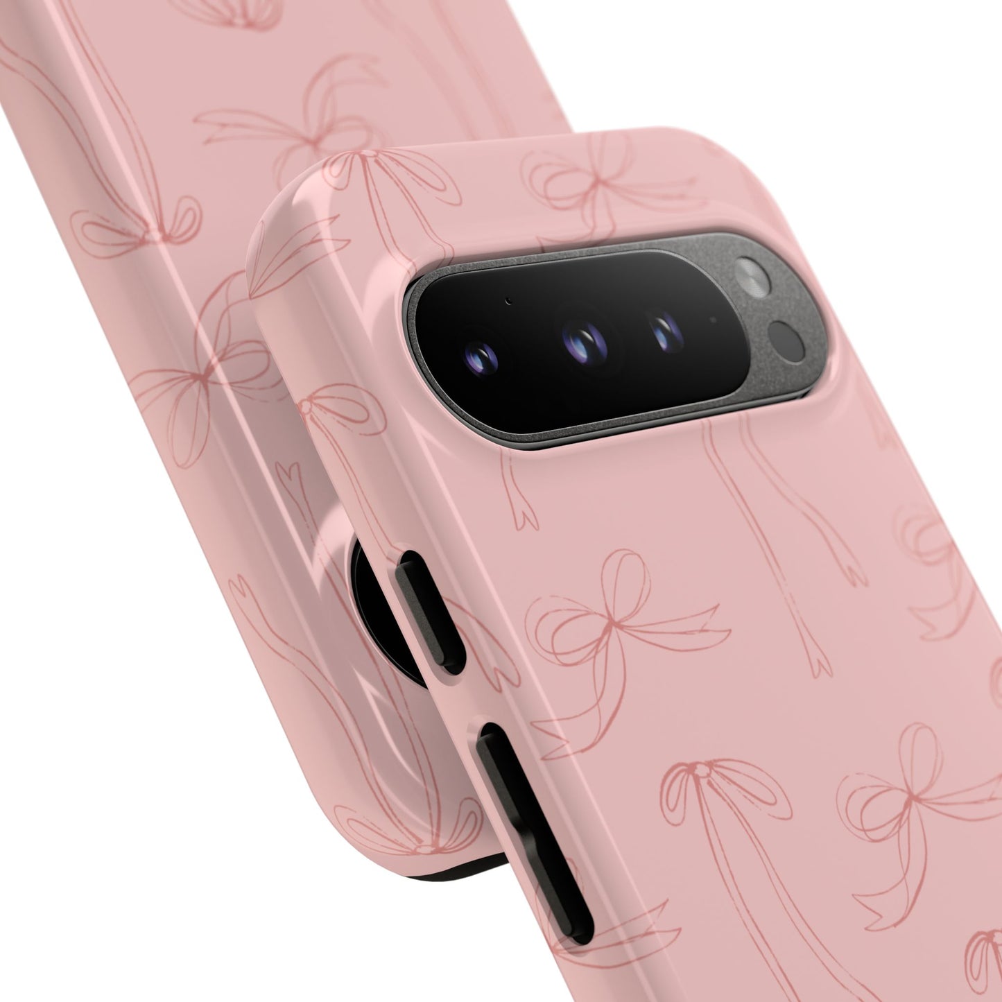 Chic Phone Case with Elegant Bow Design, Stylish Phone Cover, Trendy Accessory for Girls, Birthday Gift, Cute Tech Decor, Protective Case