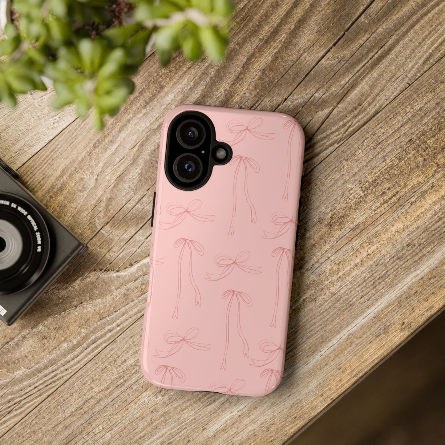 Chic Phone Case with Elegant Bow Design, Stylish Phone Cover, Trendy Accessory for Girls, Birthday Gift, Cute Tech Decor, Protective Case