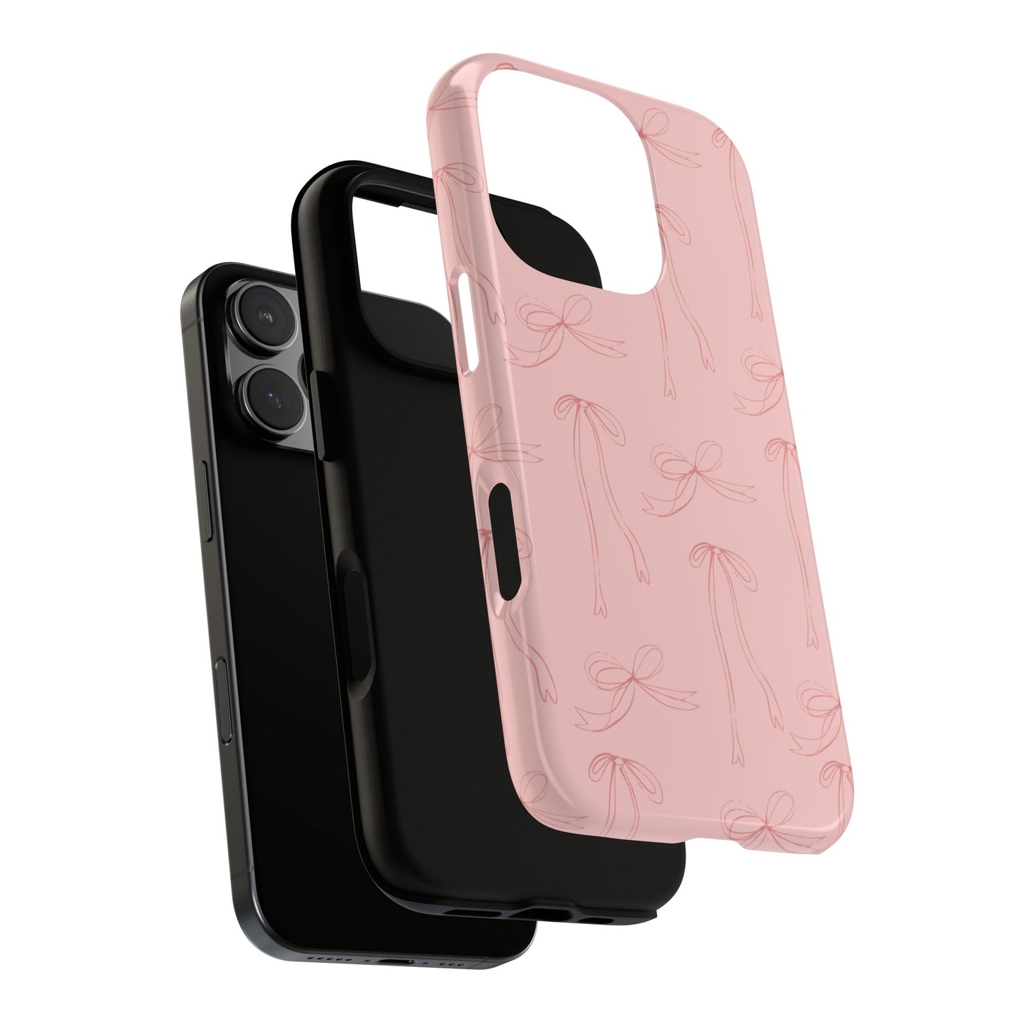 Chic Phone Case with Elegant Bow Design, Stylish Phone Cover, Trendy Accessory for Girls, Birthday Gift, Cute Tech Decor, Protective Case