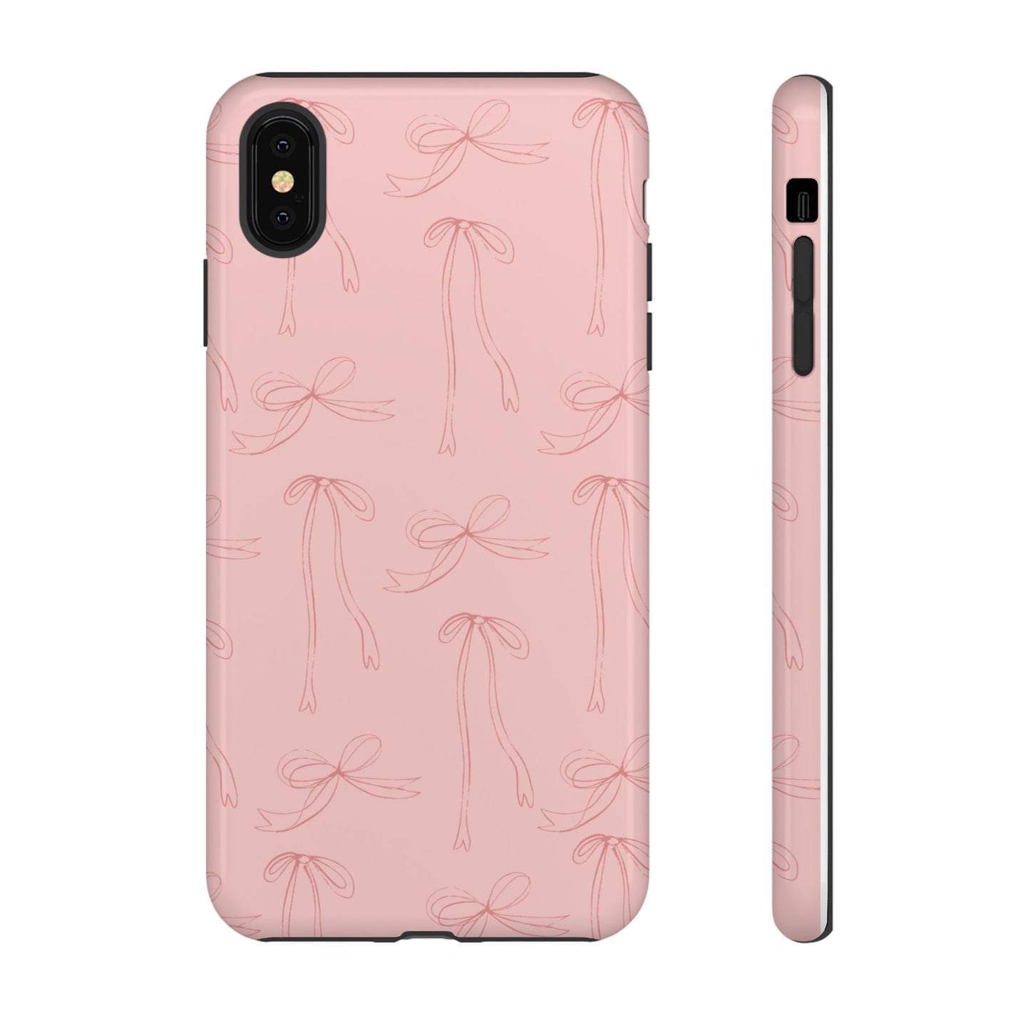 Chic Phone Case with Elegant Bow Design, Stylish Phone Cover, Trendy Accessory for Girls, Birthday Gift, Cute Tech Decor, Protective Case