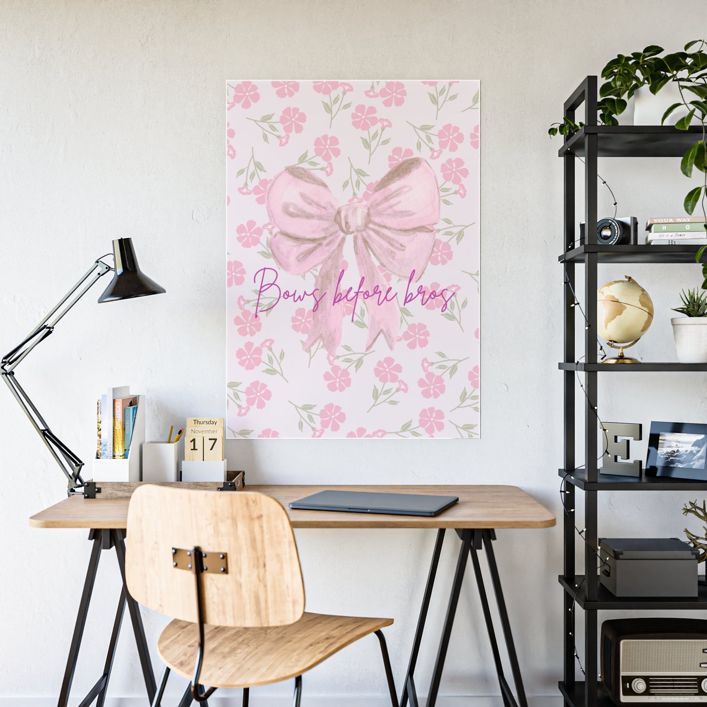 Chic Wall Art Print, Feminine Decor, Home Office Decor, Gift for Her, Inspirational Quote Print