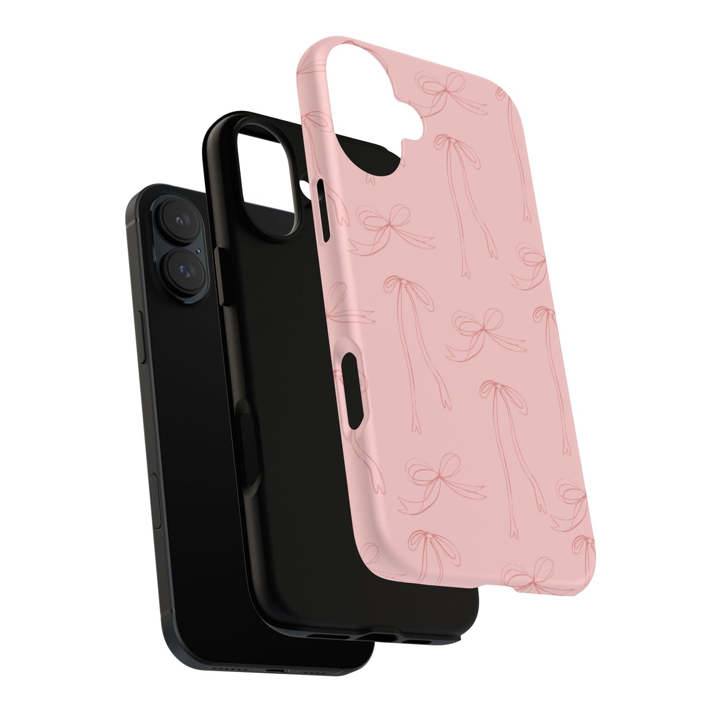 Chic Phone Case with Elegant Bow Design, Stylish Phone Cover, Trendy Accessory for Girls, Birthday Gift, Cute Tech Decor, Protective Case