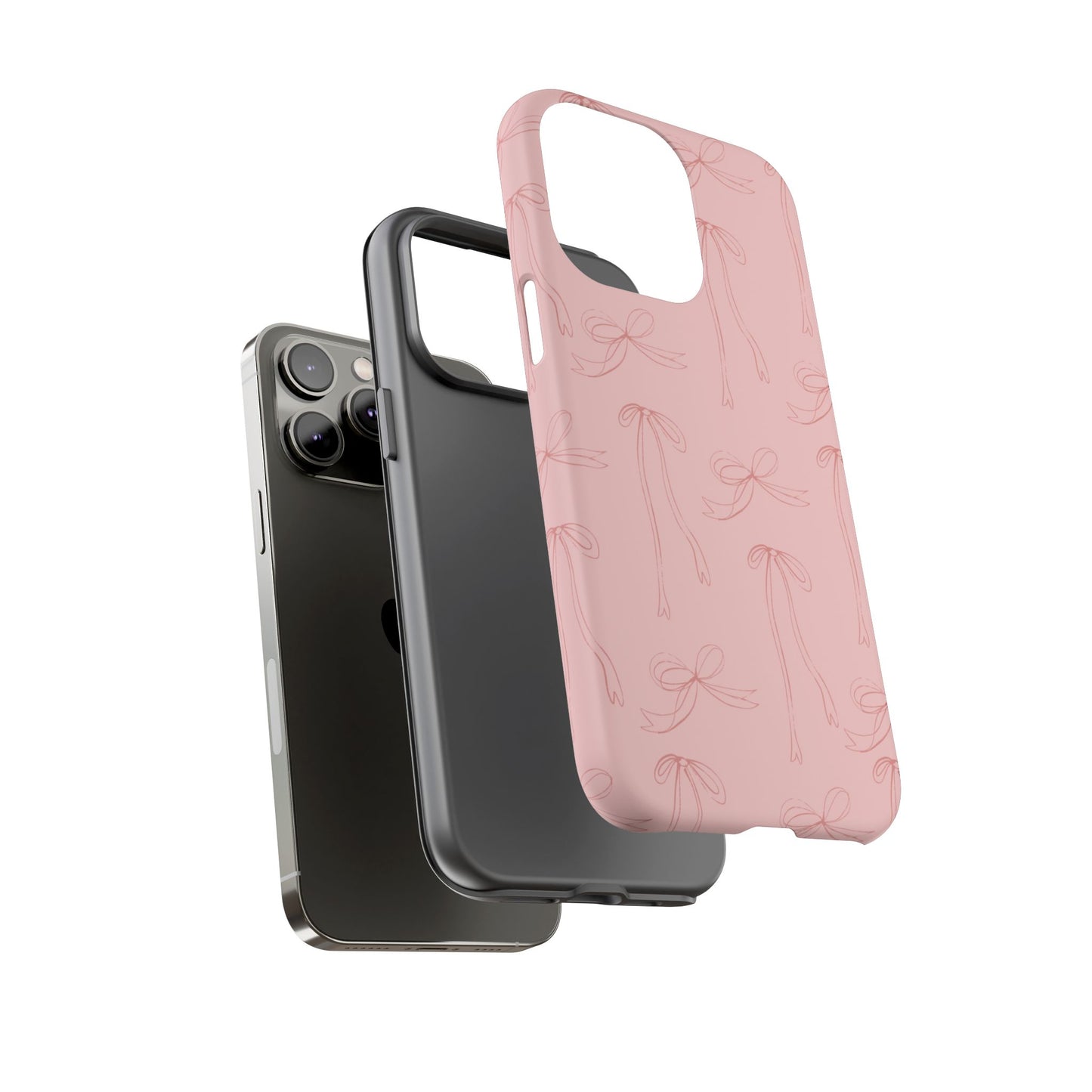 Chic Phone Case with Elegant Bow Design, Stylish Phone Cover, Trendy Accessory for Girls, Birthday Gift, Cute Tech Decor, Protective Case