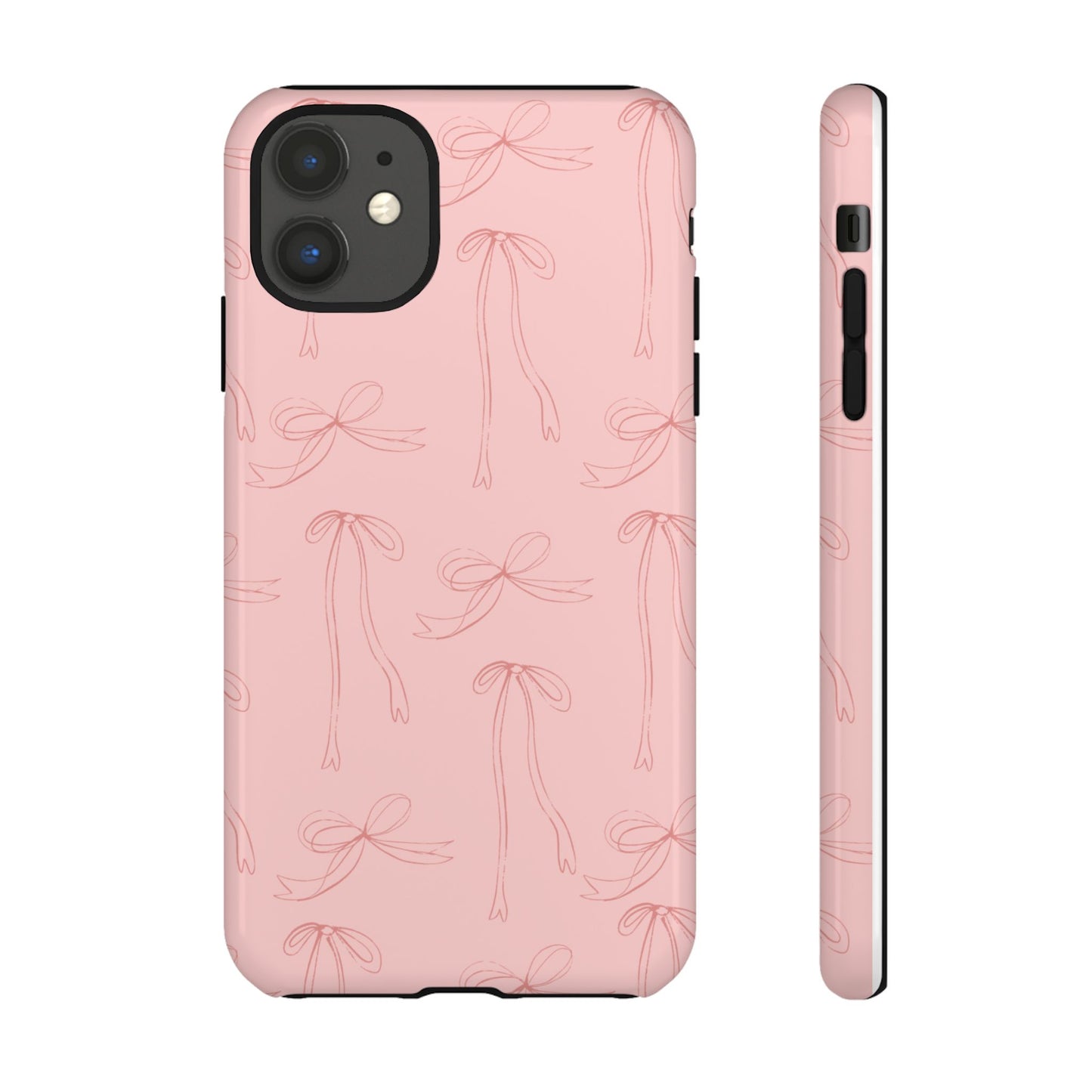 Chic Phone Case with Elegant Bow Design, Stylish Phone Cover, Trendy Accessory for Girls, Birthday Gift, Cute Tech Decor, Protective Case