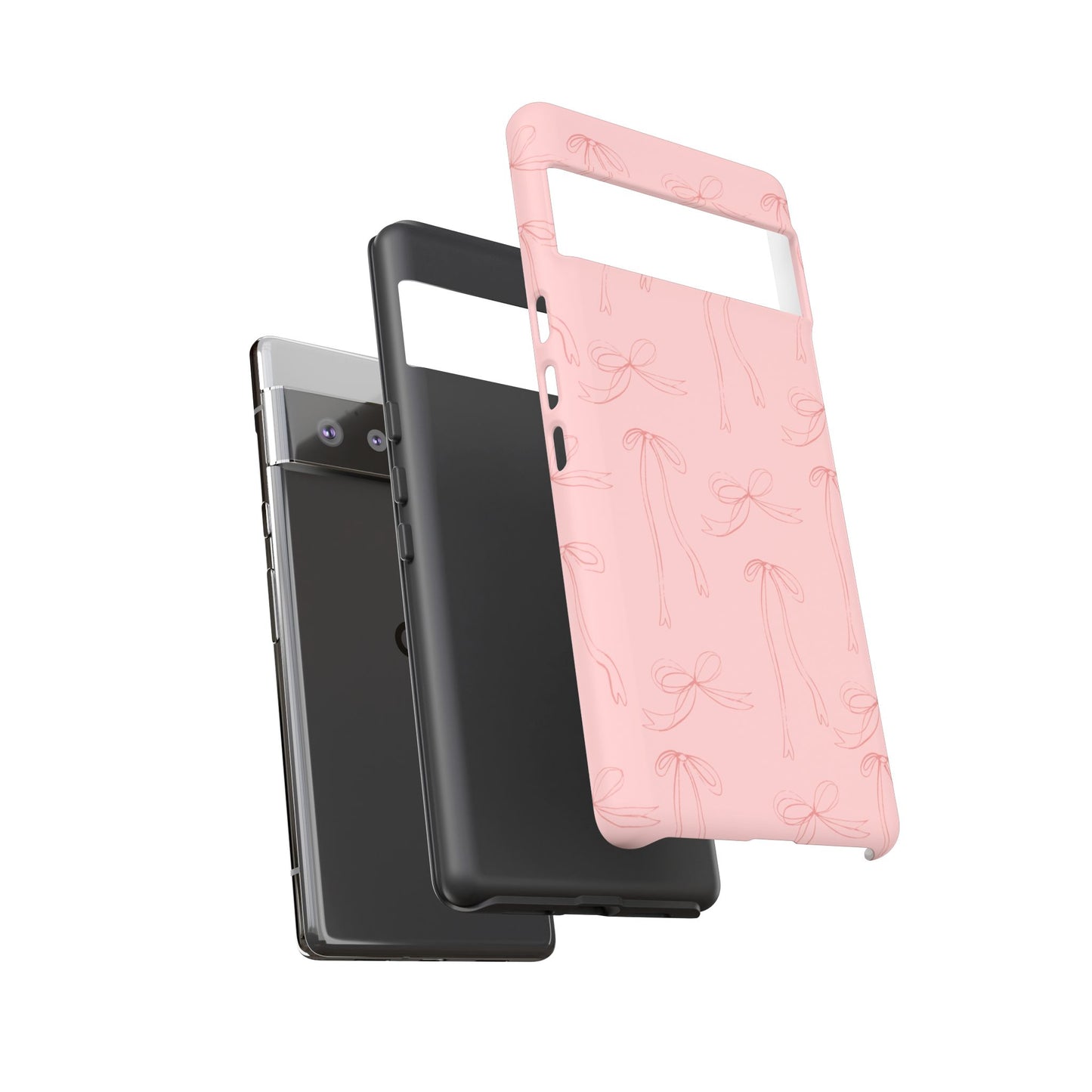 Chic Phone Case with Elegant Bow Design, Stylish Phone Cover, Trendy Accessory for Girls, Birthday Gift, Cute Tech Decor, Protective Case