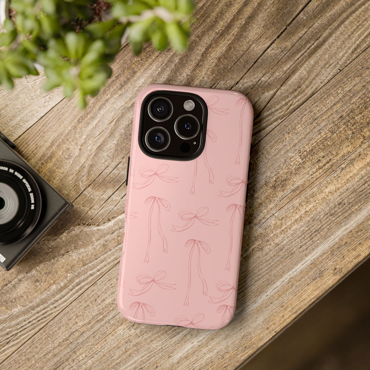 Chic Phone Case with Elegant Bow Design, Stylish Phone Cover, Trendy Accessory for Girls, Birthday Gift, Cute Tech Decor, Protective Case