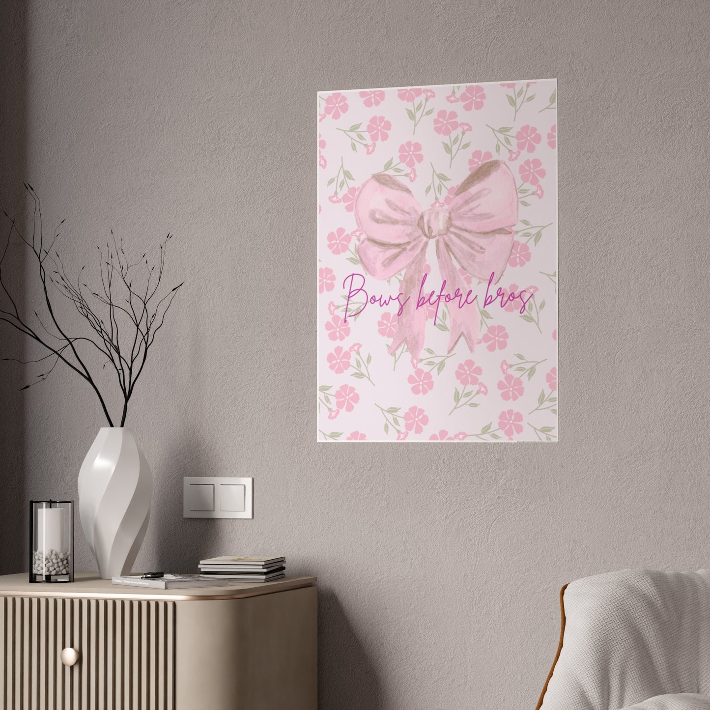 Chic Wall Art Print, Feminine Decor, Home Office Decor, Gift for Her, Inspirational Quote Print