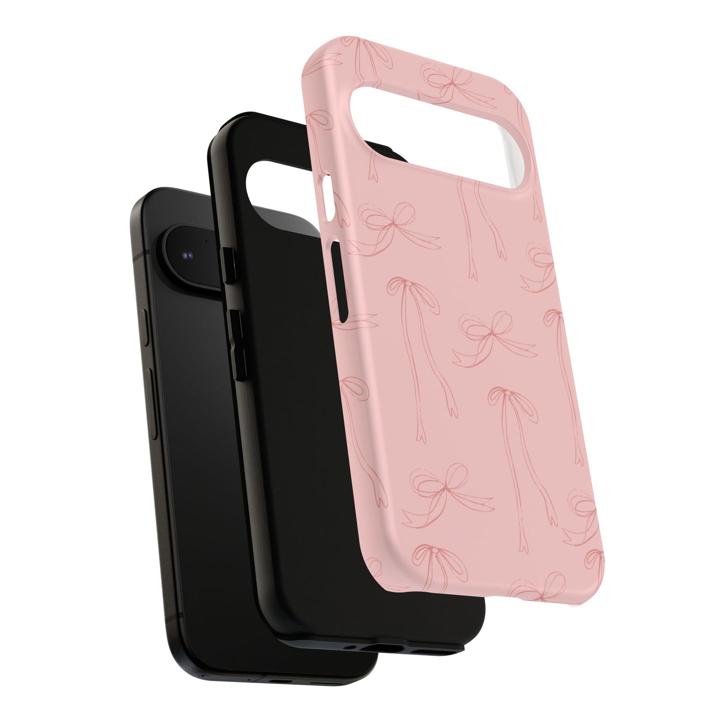 Chic Phone Case with Elegant Bow Design, Stylish Phone Cover, Trendy Accessory for Girls, Birthday Gift, Cute Tech Decor, Protective Case