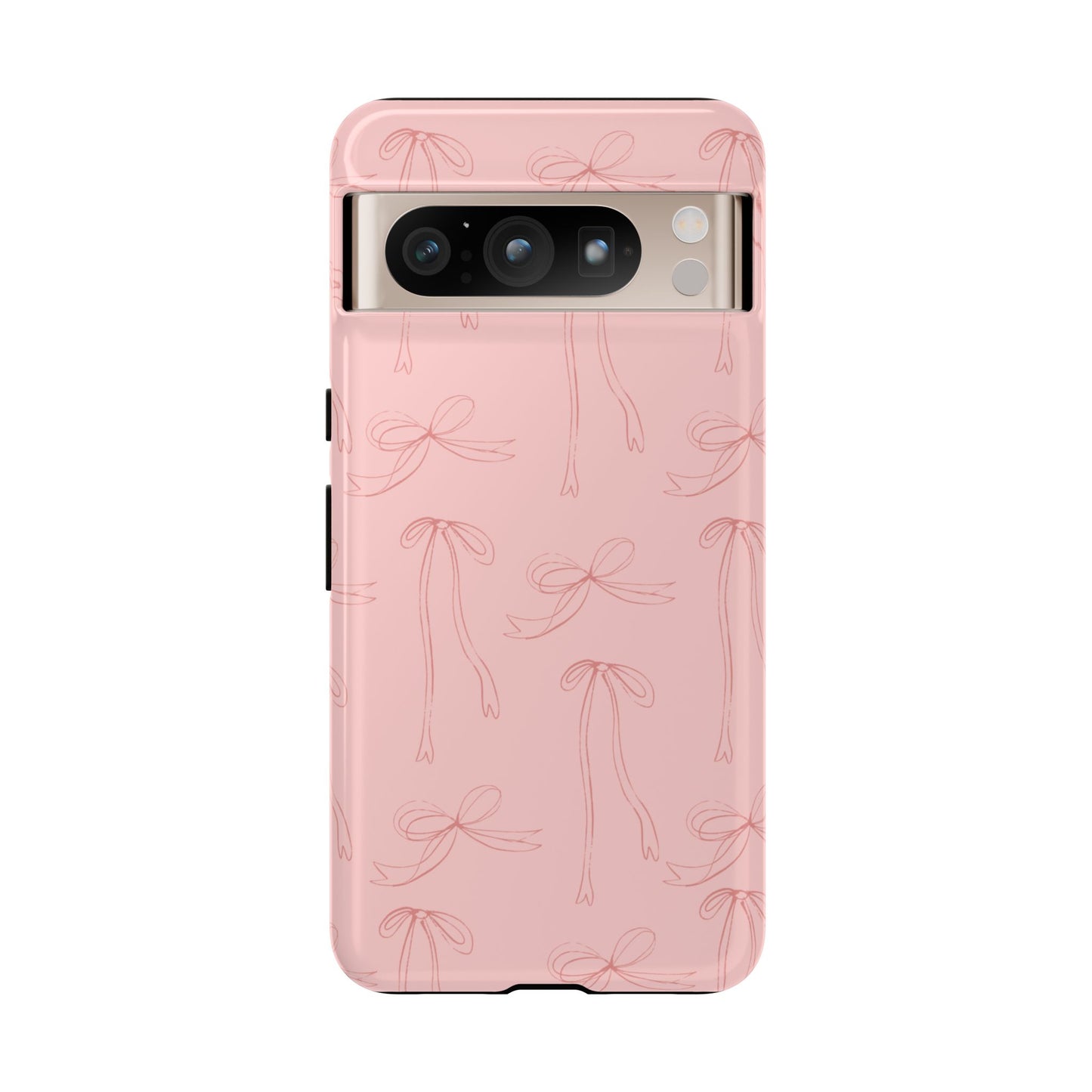 Chic Phone Case with Elegant Bow Design, Stylish Phone Cover, Trendy Accessory for Girls, Birthday Gift, Cute Tech Decor, Protective Case