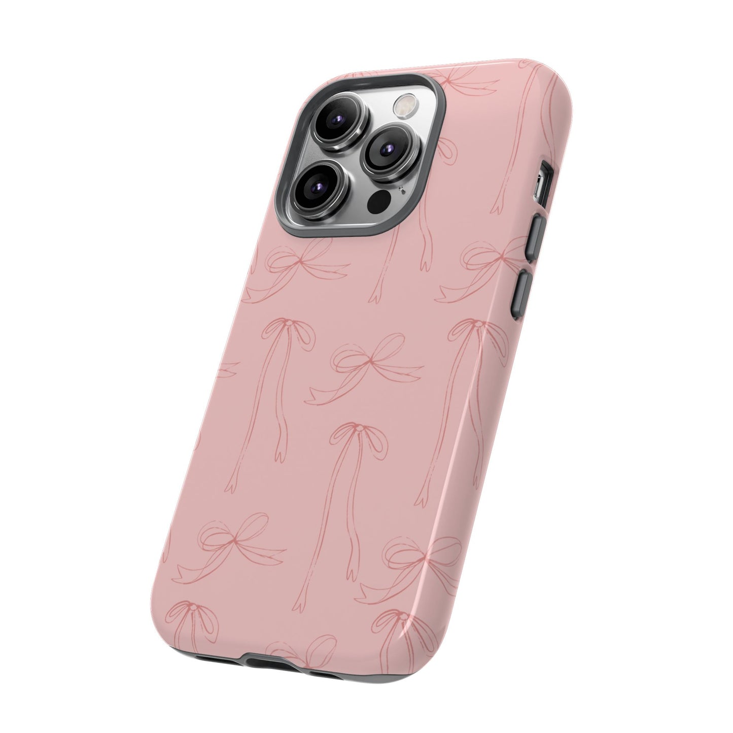 Chic Phone Case with Elegant Bow Design, Stylish Phone Cover, Trendy Accessory for Girls, Birthday Gift, Cute Tech Decor, Protective Case