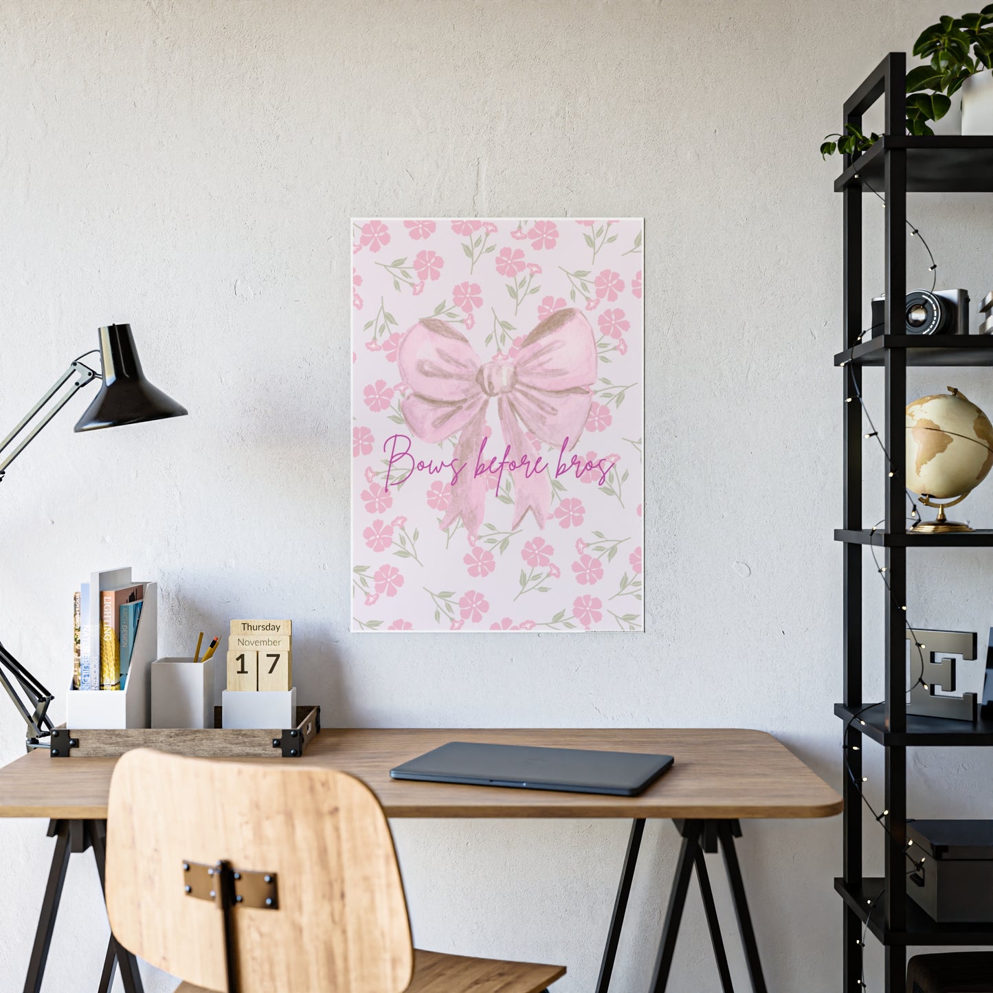Chic Wall Art Print, Feminine Decor, Home Office Decor, Gift for Her, Inspirational Quote Print
