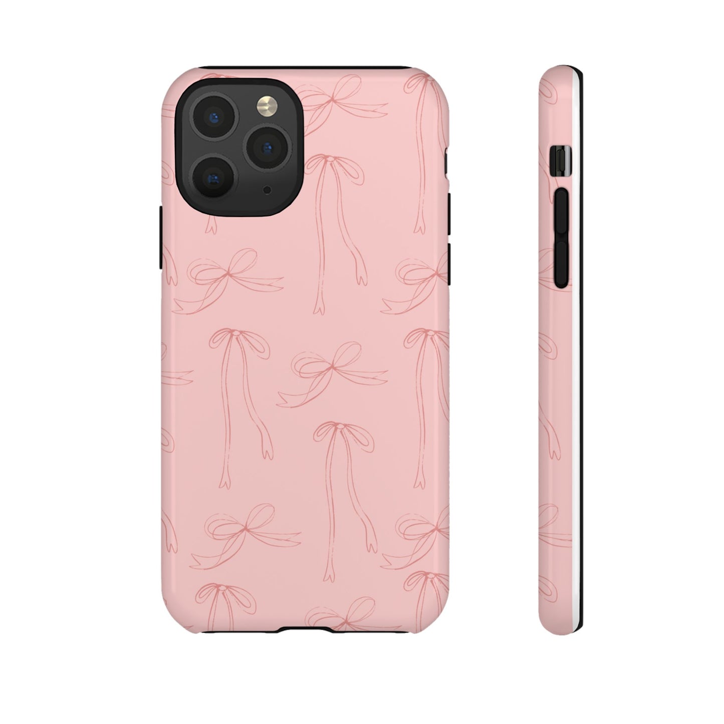 Chic Phone Case with Elegant Bow Design, Stylish Phone Cover, Trendy Accessory for Girls, Birthday Gift, Cute Tech Decor, Protective Case