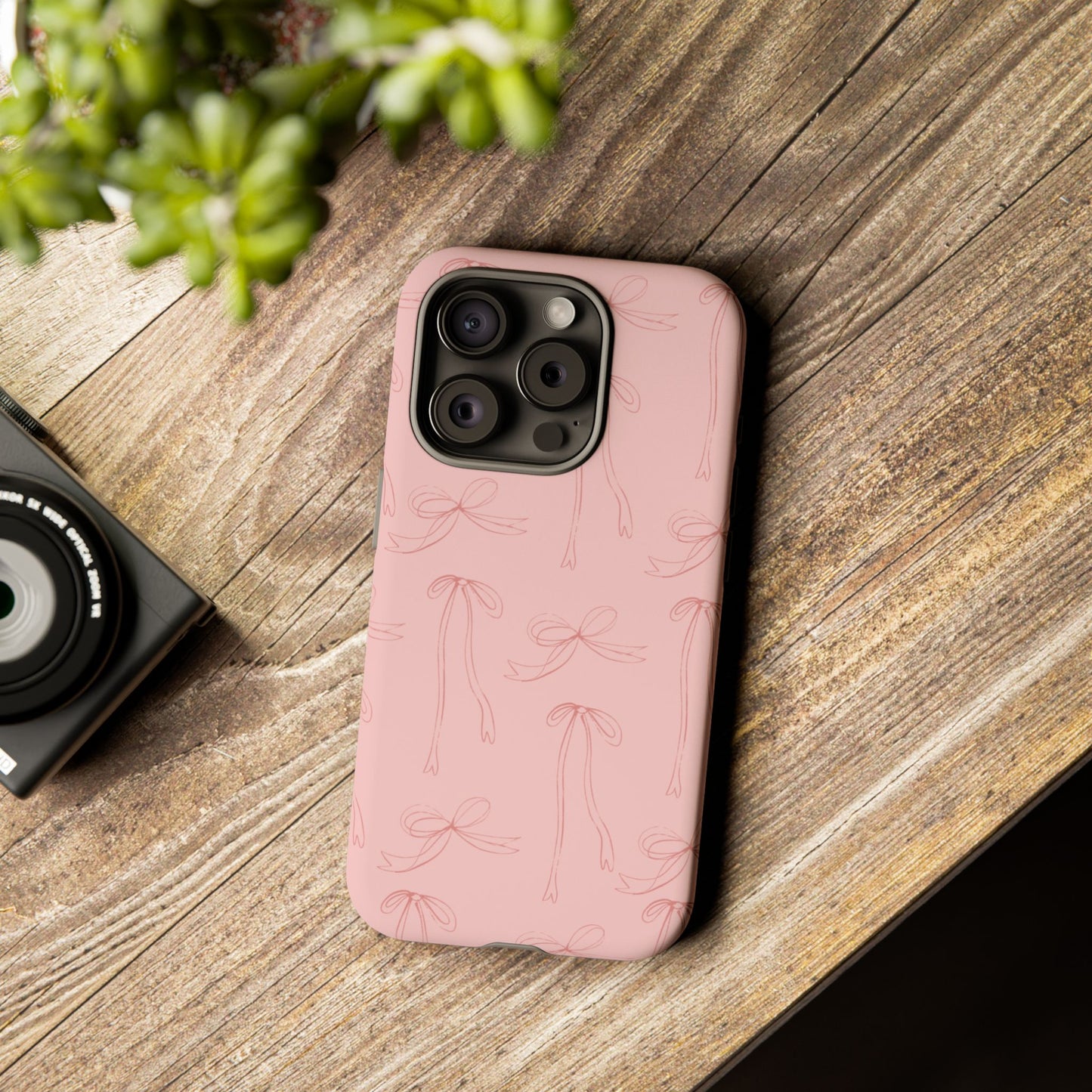 Chic Phone Case with Elegant Bow Design, Stylish Phone Cover, Trendy Accessory for Girls, Birthday Gift, Cute Tech Decor, Protective Case