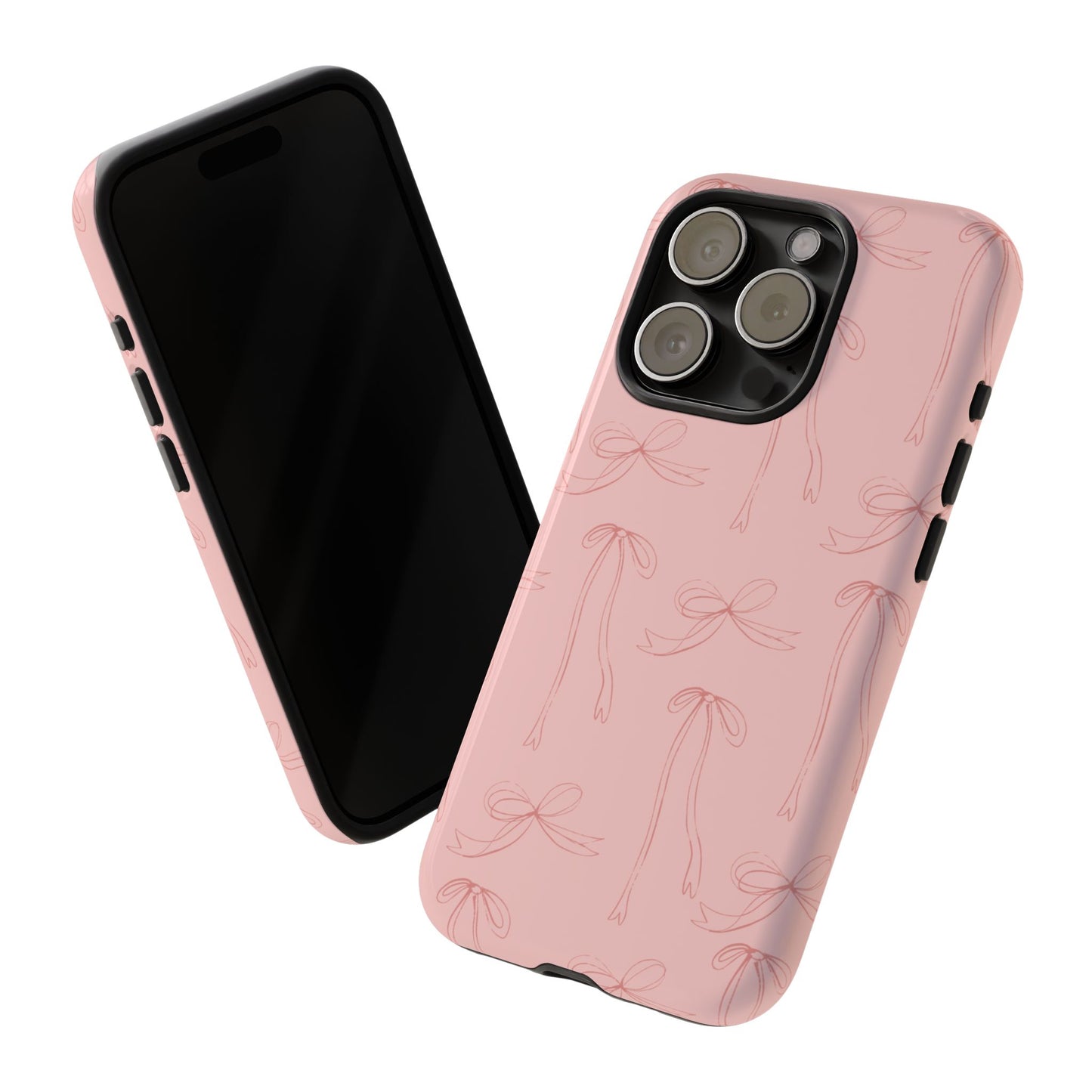 Chic Phone Case with Elegant Bow Design, Stylish Phone Cover, Trendy Accessory for Girls, Birthday Gift, Cute Tech Decor, Protective Case