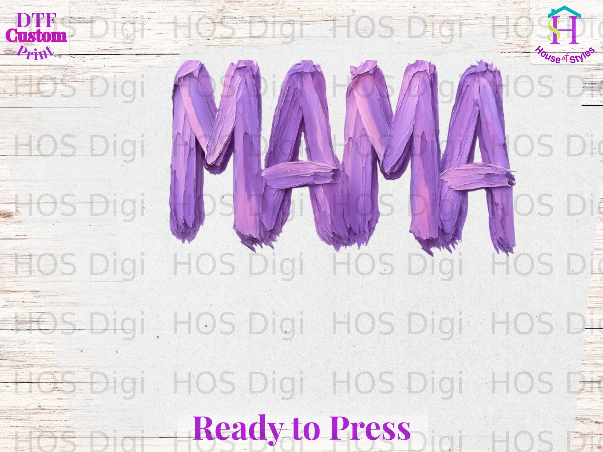Purple "MAMA" text with "Ready to Press" below.
