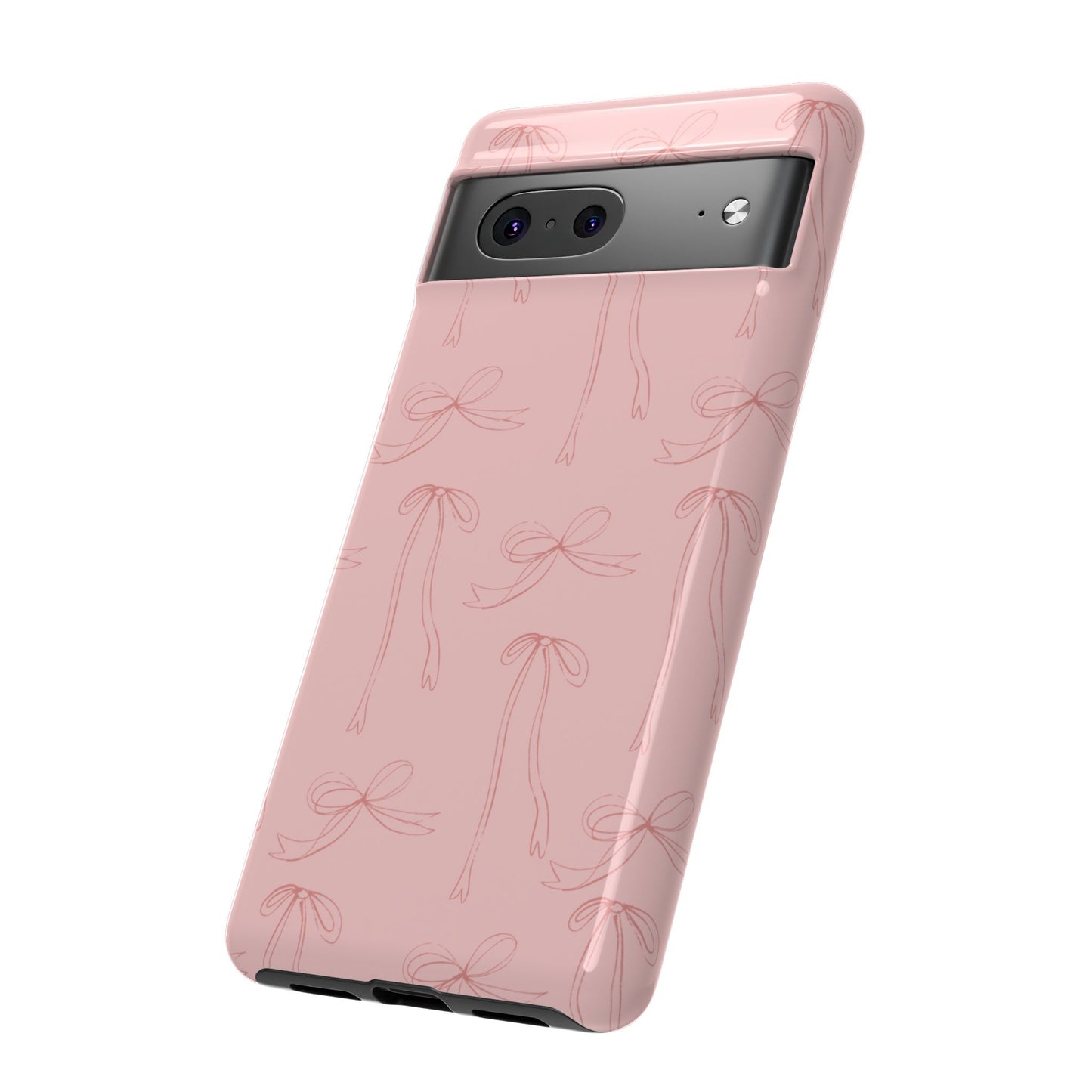 Chic Phone Case with Elegant Bow Design, Stylish Phone Cover, Trendy Accessory for Girls, Birthday Gift, Cute Tech Decor, Protective Case