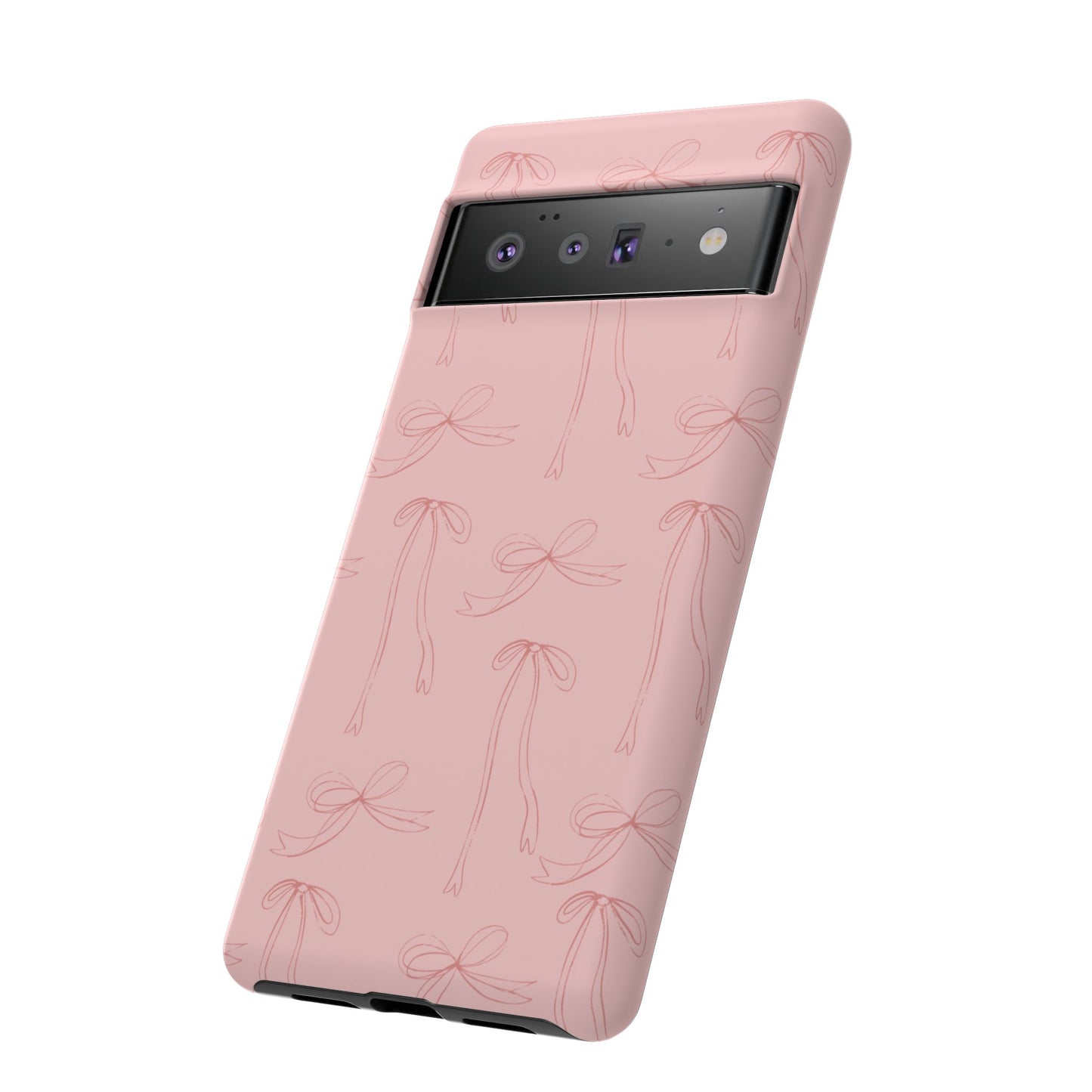 Chic Phone Case with Elegant Bow Design, Stylish Phone Cover, Trendy Accessory for Girls, Birthday Gift, Cute Tech Decor, Protective Case