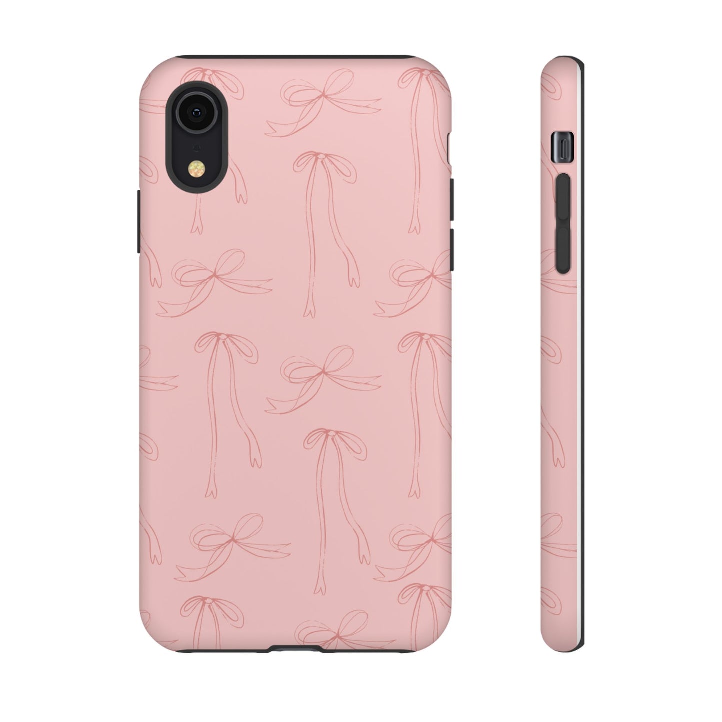 Chic Phone Case with Elegant Bow Design, Stylish Phone Cover, Trendy Accessory for Girls, Birthday Gift, Cute Tech Decor, Protective Case