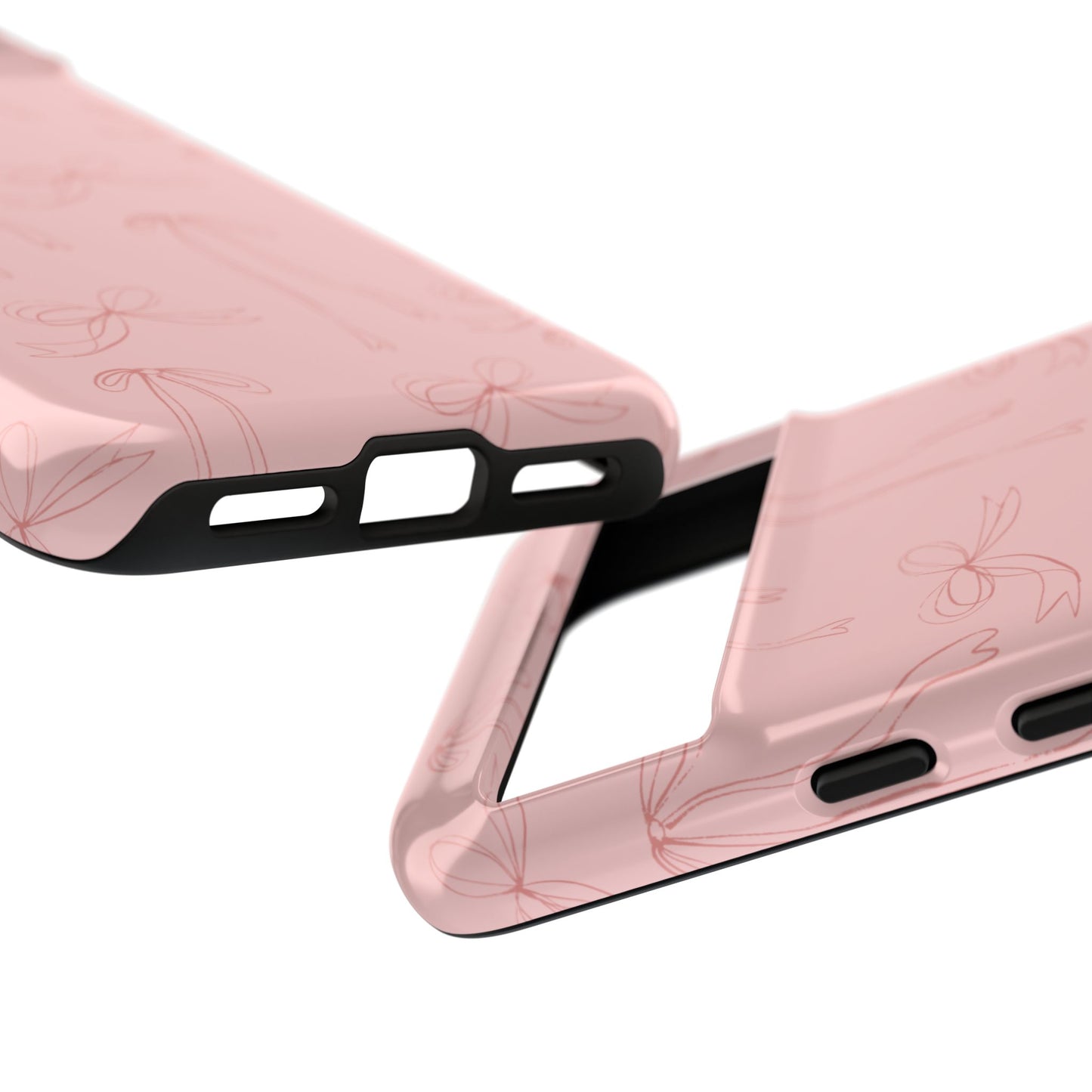 Chic Phone Case with Elegant Bow Design, Stylish Phone Cover, Trendy Accessory for Girls, Birthday Gift, Cute Tech Decor, Protective Case