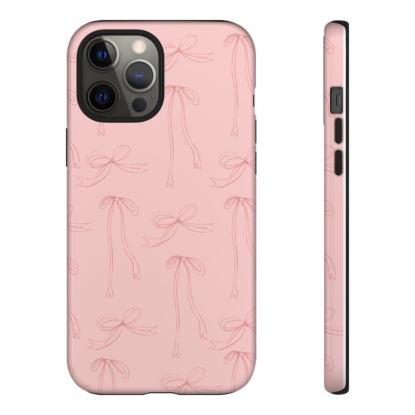 Chic Phone Case with Elegant Bow Design, Stylish Phone Cover, Trendy Accessory for Girls, Birthday Gift, Cute Tech Decor, Protective Case