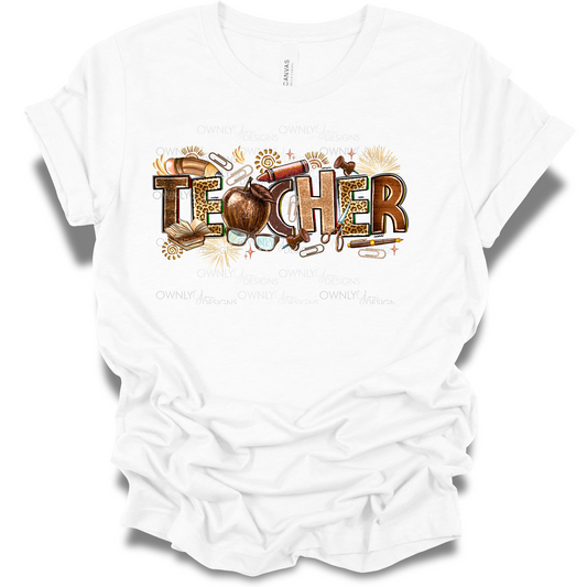 Melanin Teacher Tee